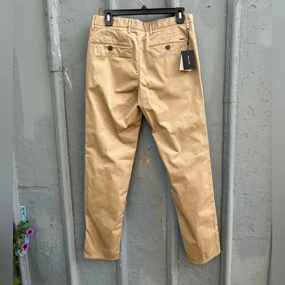 Massimo  Dutti Khaki Chino Slim Pant, BNWT, size 30 - Picture 7 of 8